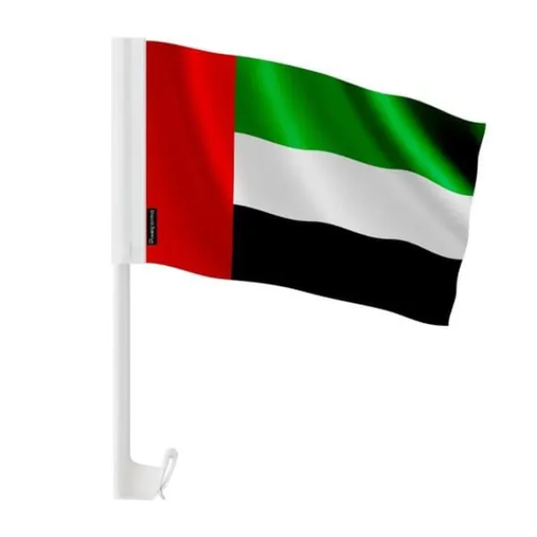 Clearance Flagga - Förenade Arabemiraten - 14 x 21 cm - 20 stycken - Polyester - Plaststång Flaggor & Vindstrutar