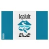 Flagga - Iqaluit - 128 x 192 cm - Polyester - Tryck fram/bak - Öljett i järn