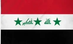 Flagga - Irak (Gammal med stjärnor )
