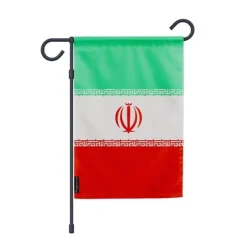 Flagga - Iran - 32 x 47.5 cm - Polyester - Tryck på fram- och baksidan - Flerfärgad