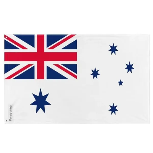Flagga - Kungliga Australiska Marinen - Ensign - 60 x 90 cm - Polyester - Tryck på framsidan/baksidan