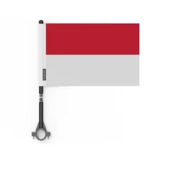 Flagga - Monaco - 20 stycken - 14 x 21 cm - Polyester - Utomhus - Flerfärgad