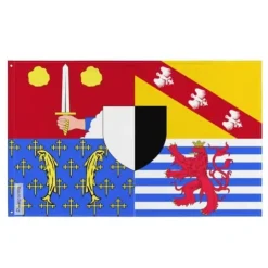 Flagga - Moselle - 60 x 90 cm - Polyester - Tryck på fram- och baksidan - Metallöglor