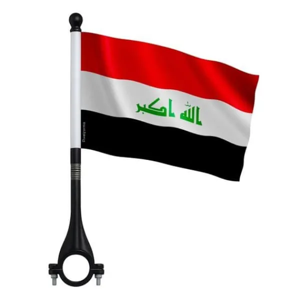 Best Flagga - Multicolor - Irak - 14 x 21 cm - 10 stycken - Polyester - Utomhus Flaggor & Vindstrutar