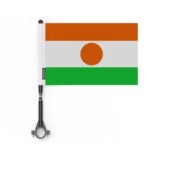 Flagga - Niger - 20 stycken - 14 x 21 cm - Polyester - Tryck på fram- och baksidan