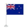Flagga - Nya Zeeland - Mini - 20 x 30 cm - Polyester - Sugpropp inkluderad - Framsidan/baksidan