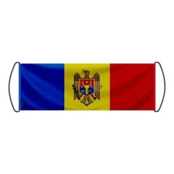 Flagga - Ospecificerad - Moldavien - 17 x 50 cm - Vattentåligt tyg - Lätt och robust Flaggor & Vindstrutar