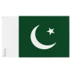 Flagga - Pakistan - 128 x 192 cm - Polyester - Fram/översidan - Järnöglor