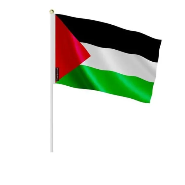 Clearance Flagga - Palestina - Mini Flagga - 14 x 21 cm - Polyester - Lätt och hållbar Flaggor & Vindstrutar