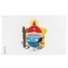 Best Flagga - Paraná - 64 x 96 cm - Polyester - Dubbeltryck - Järnöglor Flaggor & Vindstrutar