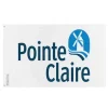 Flagga - Pointe-Claire - 60 x 90 cm - Polyester - Tryck fram/bak - Öglor i järn Flaggor & Vindstrutar