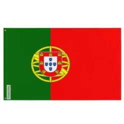 Hot Flagga - Portugal - 192 x 288 cm - Polyester - Framsidan/baksidan - Öljett i järn Flaggor & Vindstrutar