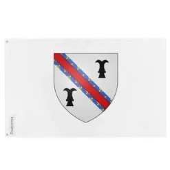 Flagga - Roberval - 64 x 96 cm - Polyester - Tryck fram/baksidan - Metallöglor Flaggor & Vindstrutar