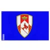 Flagga - Rossland - 128 x 192 cm - Polyester - Tryck på fram- och baksidan - Järnöglor