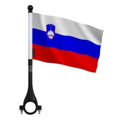 Flagga - Slovenien - 14 x 21 cm - 5 stycken - Polyester - Tryck på fram- och baksidan