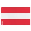 Discount Flagga - Österrike - 90 x 150 cm - Polyester - Framsidan/baksidan - 2 järnöglor Flaggor & Vindstrutar