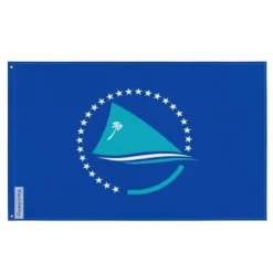 New Flagga - Stilla havets gemenskap - 60 x 90 cm - Polyester - Tryck på fram och bak - Metallöglor Flaggor & Vindstrutar