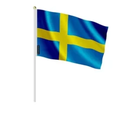 Flagga - Sverige - Mini Flagga - 30 x 45 cm - Polyester - Lätt och robust