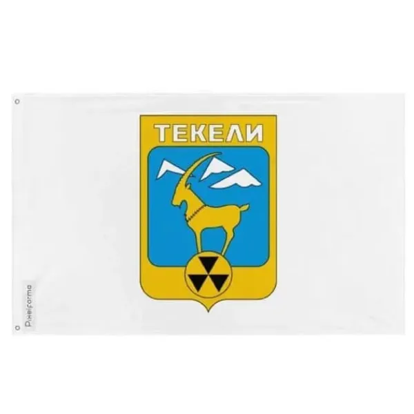 Flagga - Tekeli - 128 x 192 cm - Polyester - Tryck fram/och baksidan - Metalögon