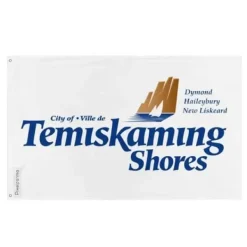 Discount Flagga - Temiskaming Shores - 128 x 192 cm - Polyester - Tryck fram/bak - Järnögon Flaggor & Vindstrutar