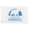 Flagga - Terrass - 60 x 90 cm - Polyester - Tryck fram/bak - Metallöglor