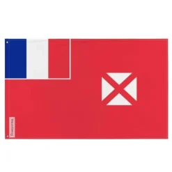 Online Flagga - Wallis- och Futuna - 90 x 150 cm - Polyester - Framsidan/baksidan - Metallöglor Flaggor & Vindstrutar