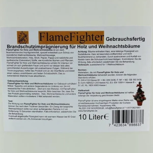 Flamskydd Imprégnation FlameFighter 10 Liter - Brandskydd för Trä och Papper