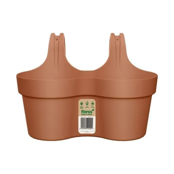 Best FLORUS BALCONETTA PARIS BALKONGHÄNGARE DUO TERRAKOTTA Krukor & Växtbehållare