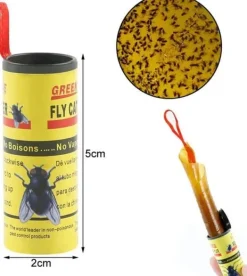 Clearance Flugdödare, flugfälla, självhäftande flugdödare, flugdödare inomhus, flugdödarepapper, flugfälla tejp, flugfångarrulle[J391] Skadedjursfällor
