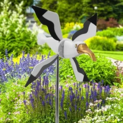 Flygande Måskvarn Väderkvarn Trädgårdssnurra Gräsmatta Ornament Väderkvarn Whirligig Asuka Serie Väderkvarn för Utomhusträdgårdsdekorationer