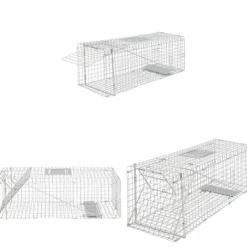 New Fånga levande-fälla 80 cm galvaniserad - Levande Fälla - Levande Fällor - Home & Living Skadedjursfällor
