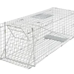 New Fånga levande-fälla 80 cm galvaniserad - Levande Fälla - Levande Fällor - Home & Living Skadedjursfällor