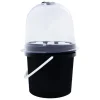 Fogponics hydroponiskt system - Inomhus odlingskit - 8 odlingsplatser - Automatisk dimcykel - Timer 60/30 min - 12–24 V DC - 27×27×29 cm - Svart
