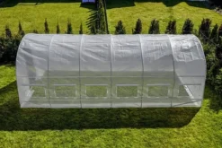 Viking Choice Folietunnelväxthus med fönster 600 x 300 x 200 cm Vit