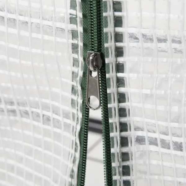 Outlet Folieväxthus 70x50x160 cm med 4 hyllplan, vitt – tomathus/drivbänk Växthus