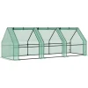 Outlet Folieväxthus/drivbänk 270x90x90 cm, grön – för tomater & plantor Växthus