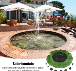 Online Fontän - Solcellsfontän / Vattenfontän Solcell - 28 cm Fontäner & Dammar