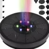 Fontän med Batteri & LED - Solcellsfontän / Vattenfontän - Solcell