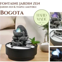 Sale Fontän Trädgård Zen - Zen'Light - Bogota - LED-belysning - Avslappnande atmosfär - 21x21x21 cm Fontäner & Dammar