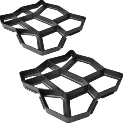 vidaXL Form för gångväg 42 x 42 x 4 cm Set of 2 - Lister