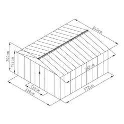 Online Fornorth förråd, 12.99m2 Skjul, Garage & Carports
