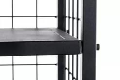 Forrest Firewood Rack - Black Metal, 40x40x120 cm