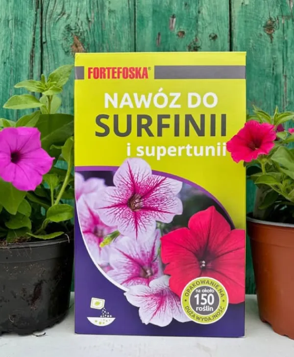 Best FORTEFOSKA SURFINIA GÖDNINGSMEDEL 1 KG GRANULAT MYCKET EFFEKTIVT Gödningsmedel