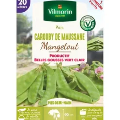 Outlet Frö - Vilmorin - Ärtor Mangetout Carouby de Maussane - 20 m Fröer & Lökar