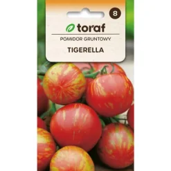 Frö till tomat Tigerella – Randiga, smakrika tomater med kryddig ton