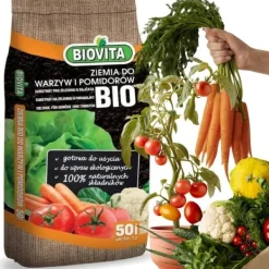 Online FÄRDIG BIOJORD FÖR GRÖNSAKER OCH TOMATER BIOVITA 50L MED GÖDSEL Jord & Sand