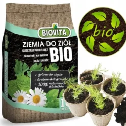 Färdigt Biovita örtjordssubstrat 10 l med gödselmedel Jord & Sand