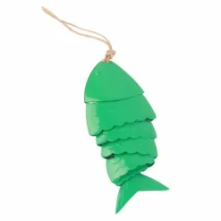Färgglada Koi Fish Wind Chimes Metallhantverk Utomhus takfot Hängande dekorationer Fish Wind Chime