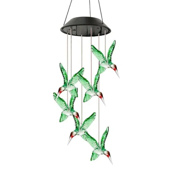 Färgskiftande Solar LED Wind Chimes Light för trädgård och balkong