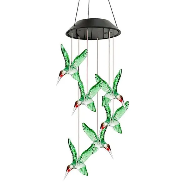 Färgskiftande Solar LED Wind Chimes Light för trädgård och balkong